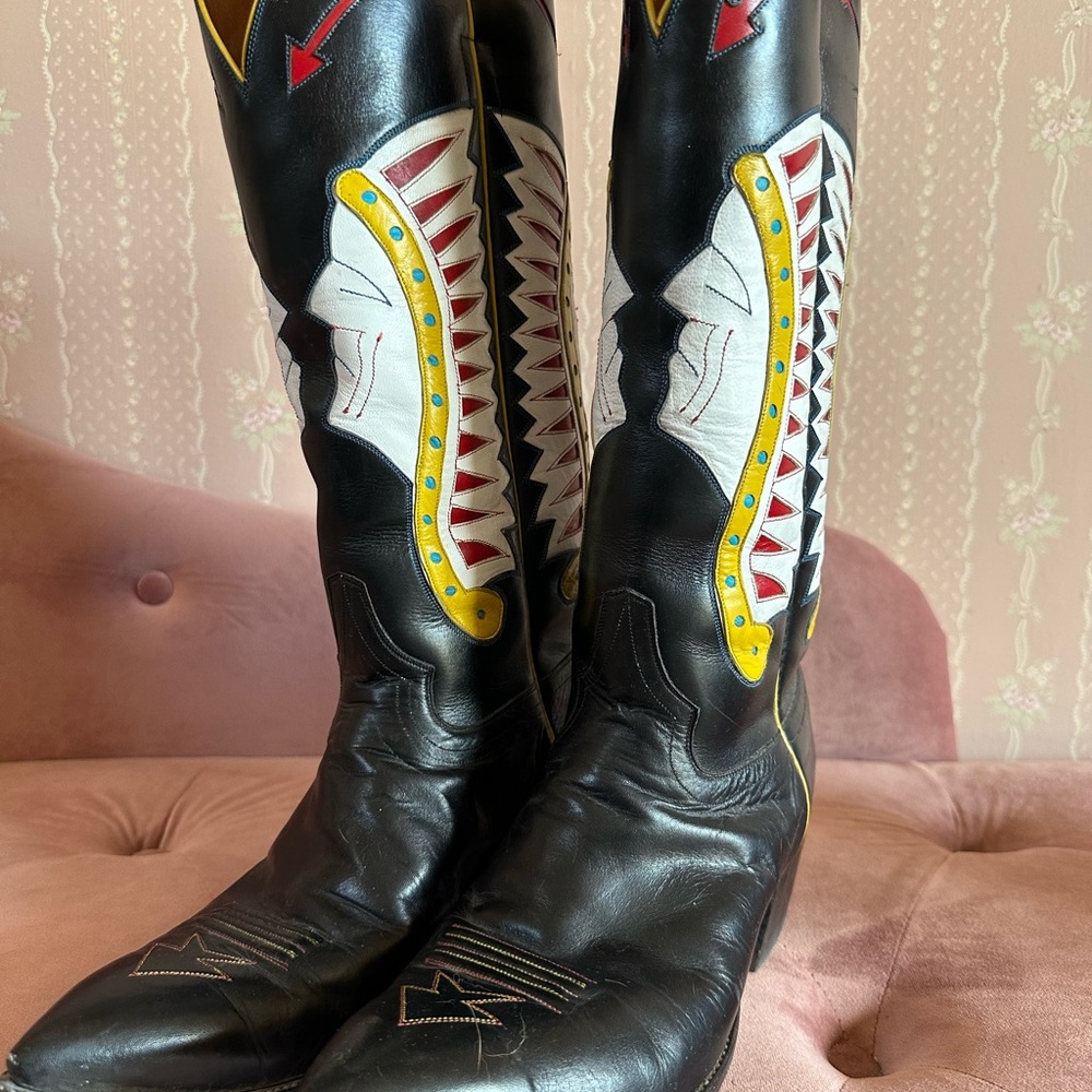 Rocketbuster "Indian Chief" Cowboy Boots – Size 10.5